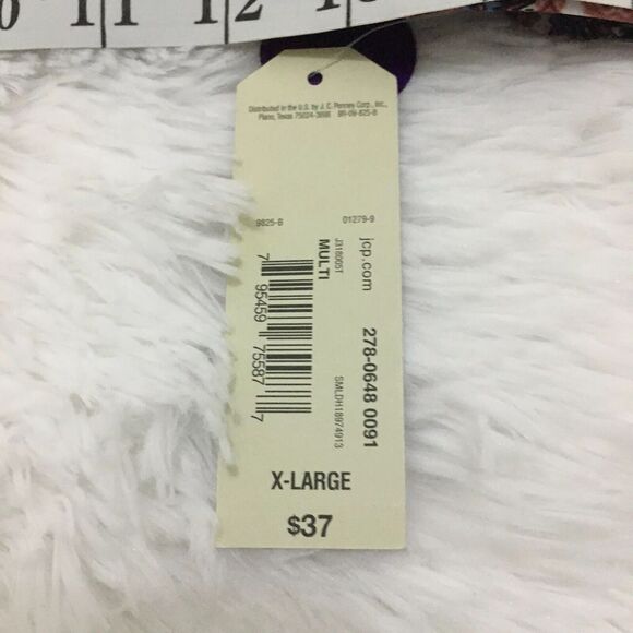 Arizona Bikini Top Size XL Halter Floral Animal Print Swim Adjustable Straps - Picture 5 of 7